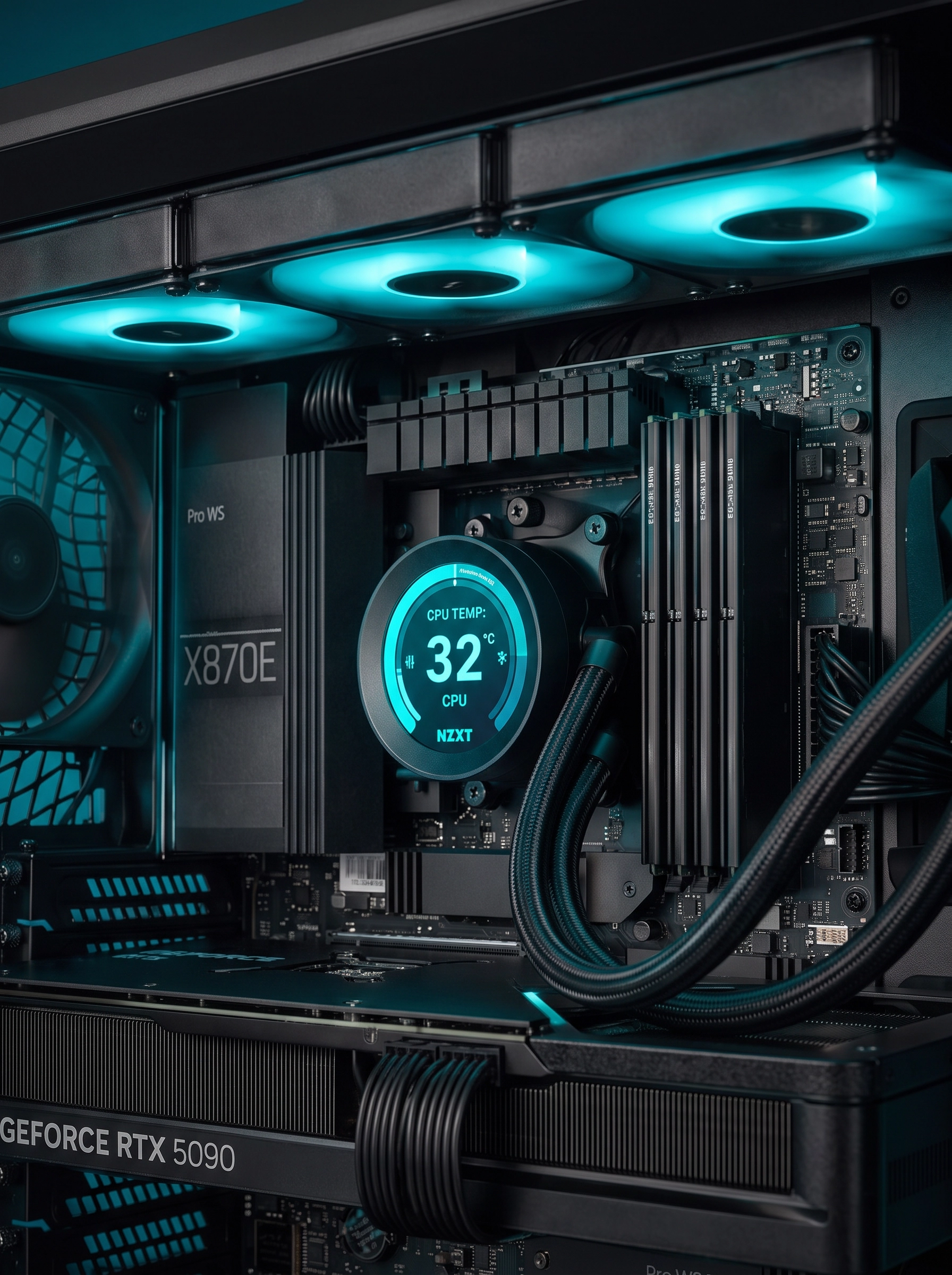 NAIW AI — помпа NZXT Kraken и память ECC