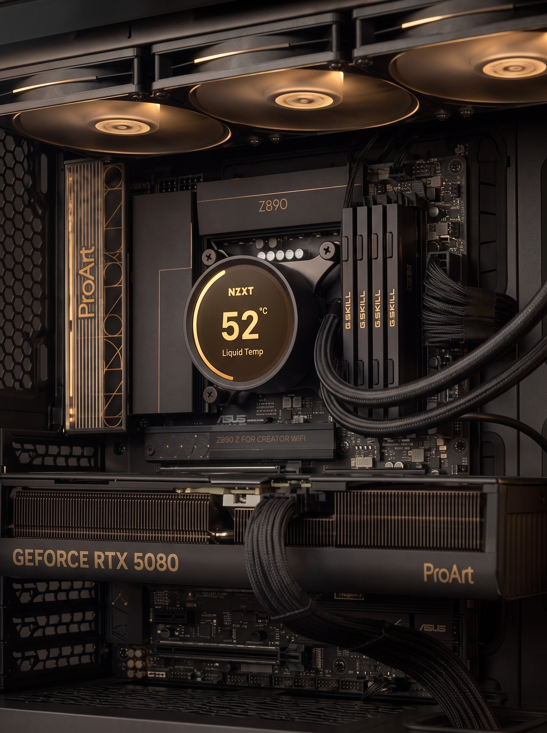NAIW STUDIO — помпа NZXT Kraken и память